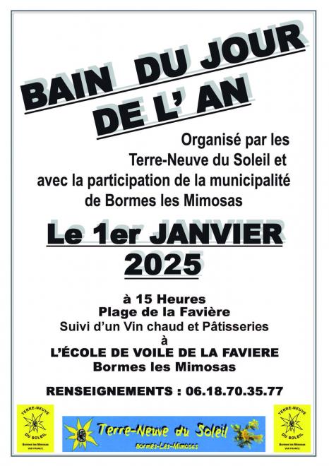 Affiche bain 2025